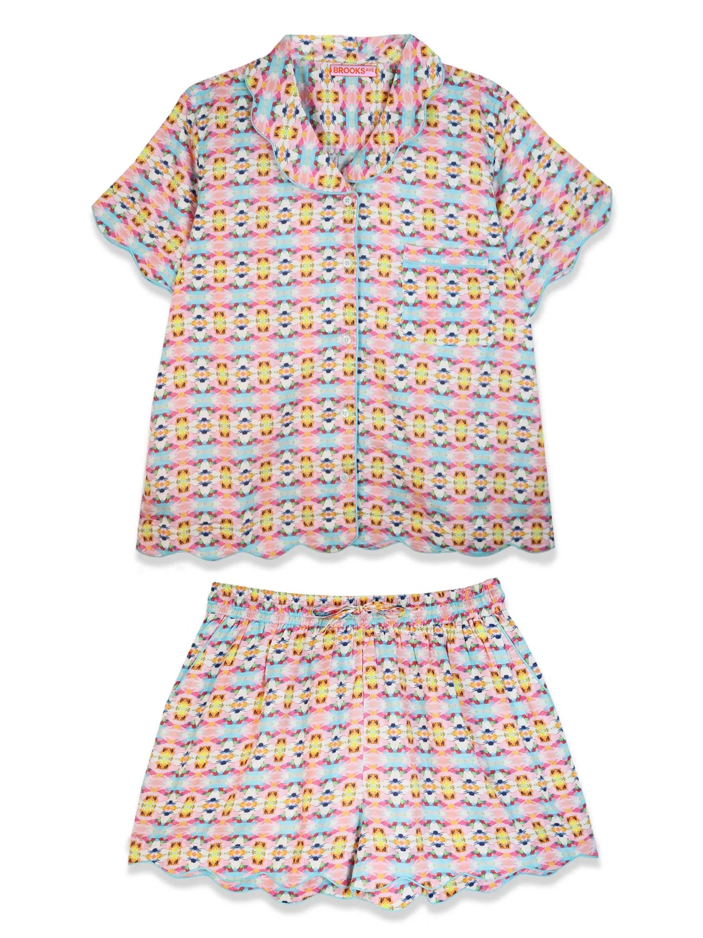 Laura Park Scalloped PJ Short Set