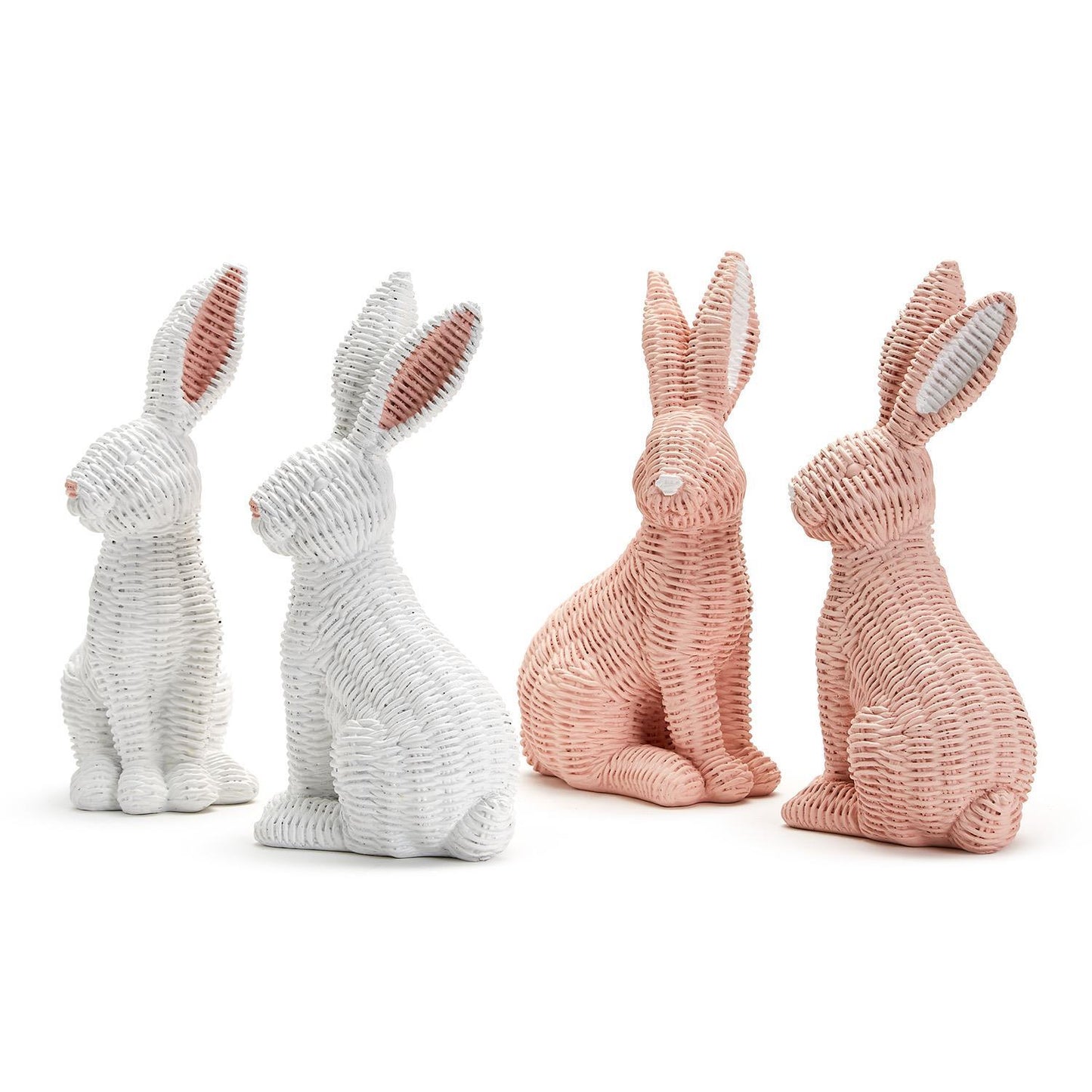 Pink Rattan Bunny