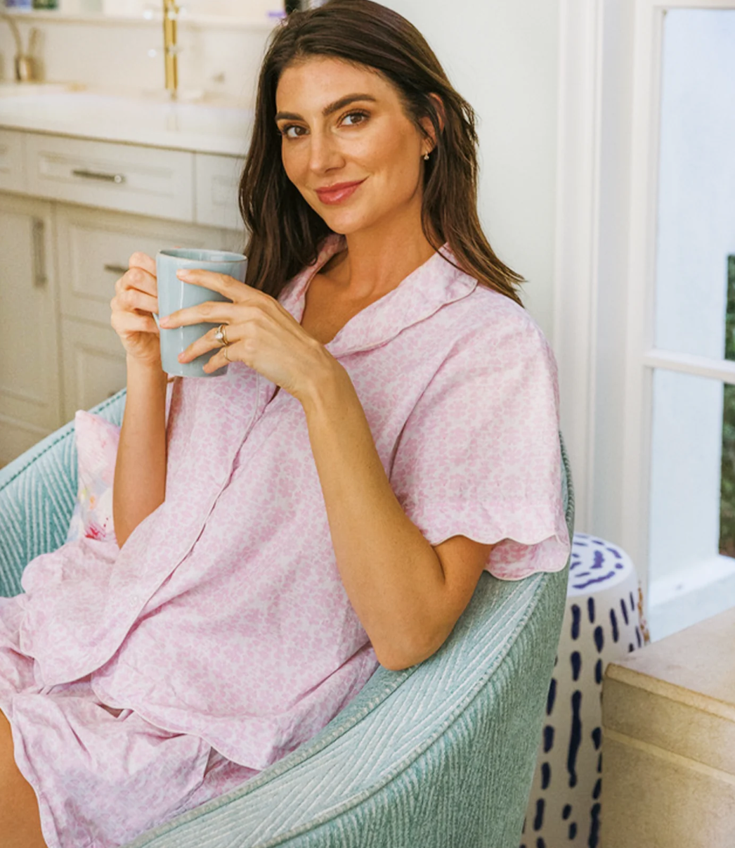 Laura Park Scalloped PJ Short Set