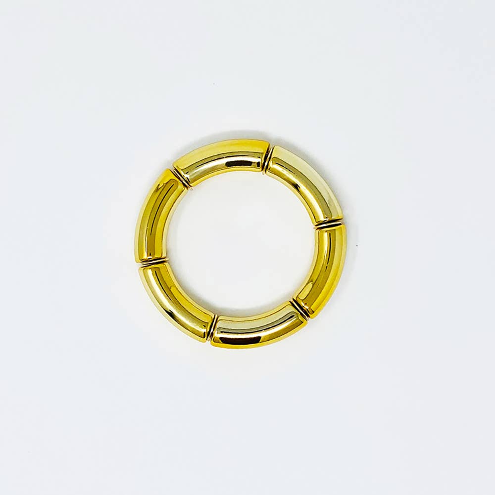 Solid Bamboo Acrylic Tube Bracelet