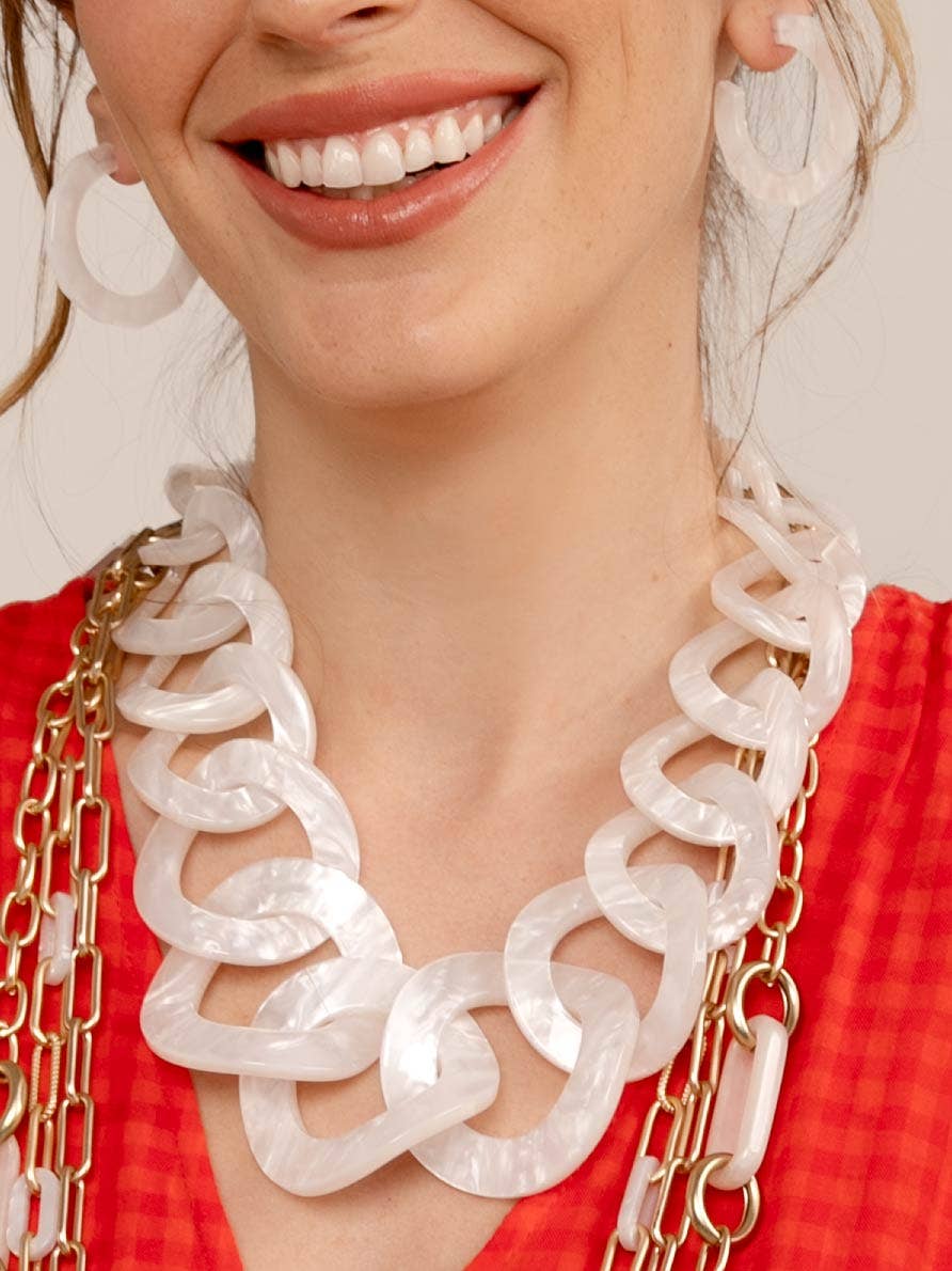 Glistening Link Collar Necklace