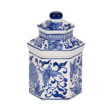 Ceramic Boho Sandalwood Myrrh Candle - Blue, 4 in. 6 oz