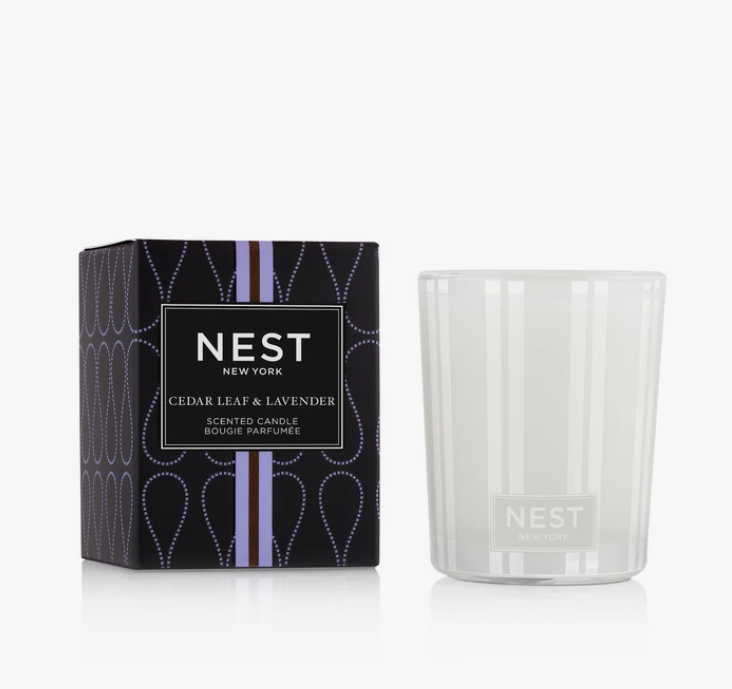 Cedar Leaf & Lavender Votive Candle