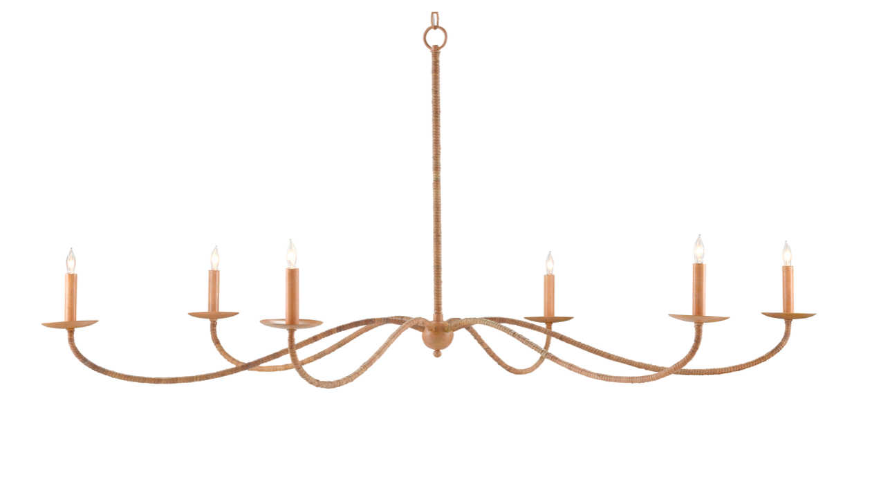 Saxon Rattan Chandelier