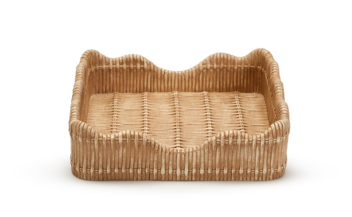 Scalloped Edge Napkin Holder