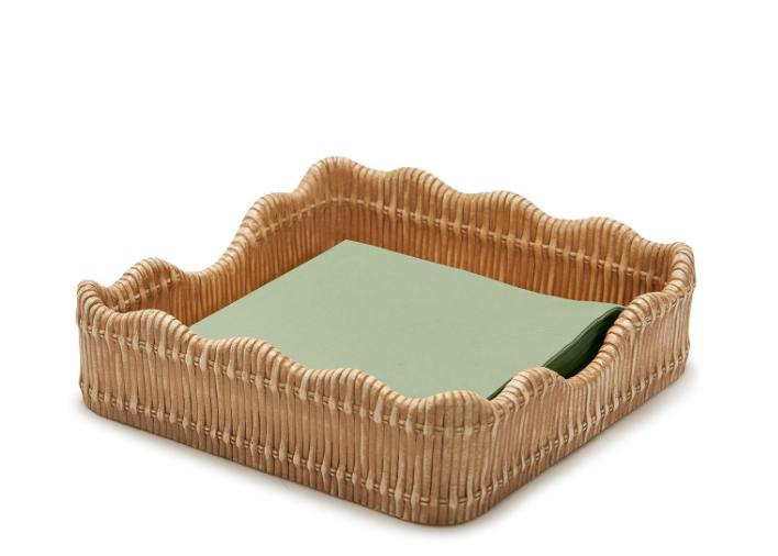 Scalloped Edge Napkin Holder
