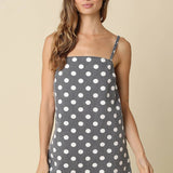 Polka Dot Mini Slip Dress