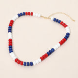 Chunky Resin Disc Beaded Necklace