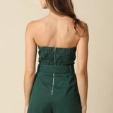 Louise Strapless Belted Romper