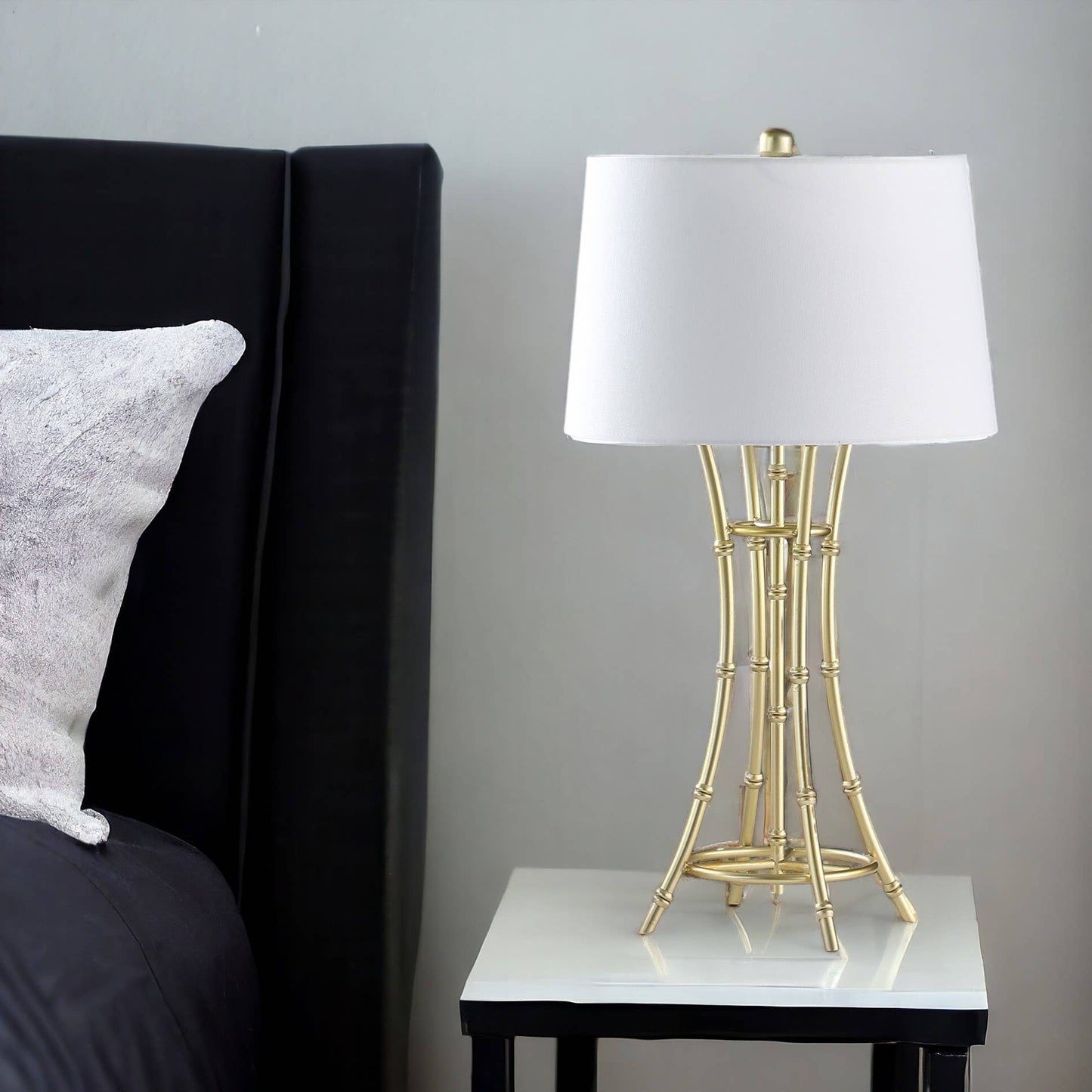 Gold Bamboo  Lamp