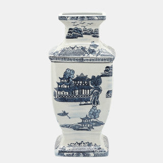 15"h Chinoiserie Vase