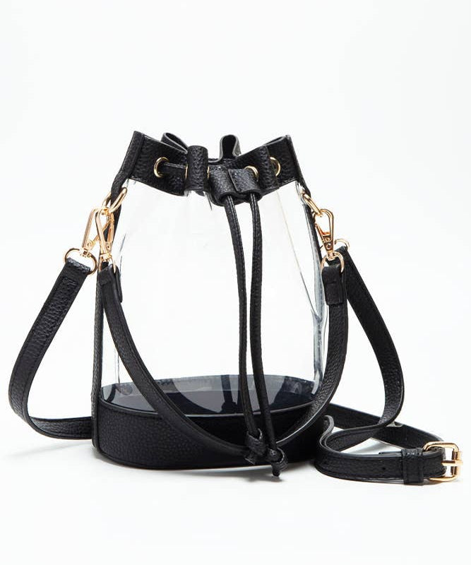Clear Crossbody Stadium Bucket Bag