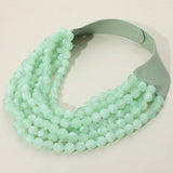 Marbled Faceted Magnetic Necklace