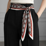 Abstract Pattern Printed Silk Scarf