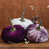 Large Velvet Pumpkin