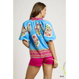 Boho Floral Blouse