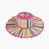 Boho Straw Ruffled Beach Hat