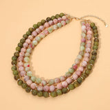 Triple Strand Beaded Necklace