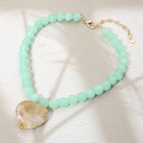 Resin Heart Charm Necklace