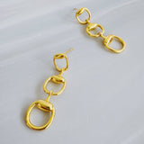 Equestrian Link Drop Earrings