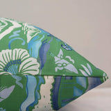 Gardens of Chinoise in Green and Blue Pillow
