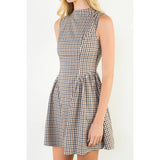 Gingham Short Dress