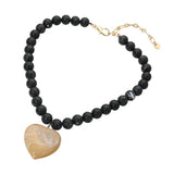 Resin Heart Charm Necklace