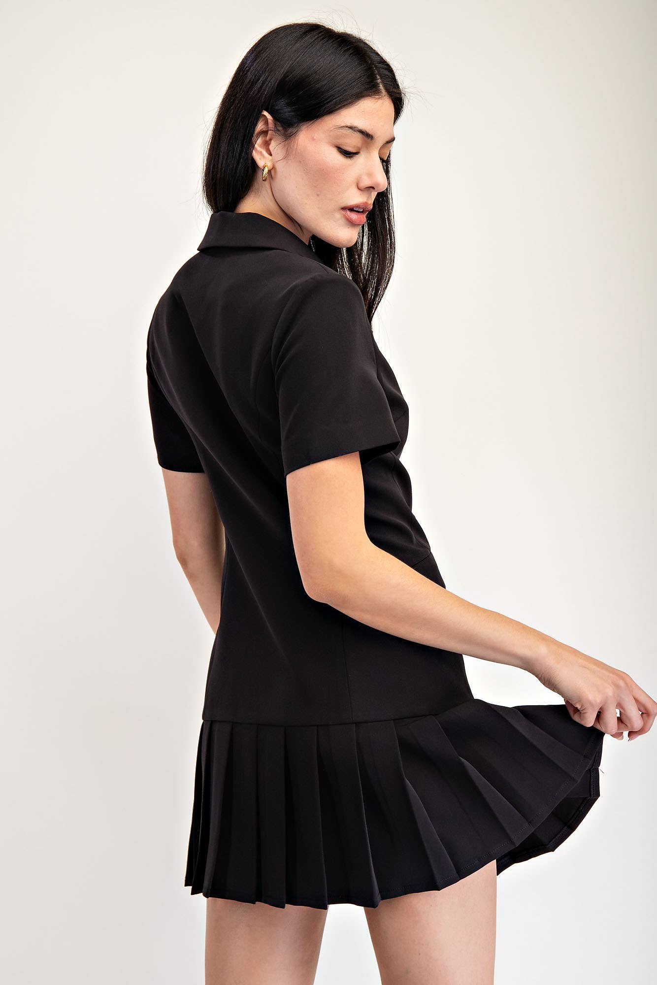 Pleated Skirt Dress