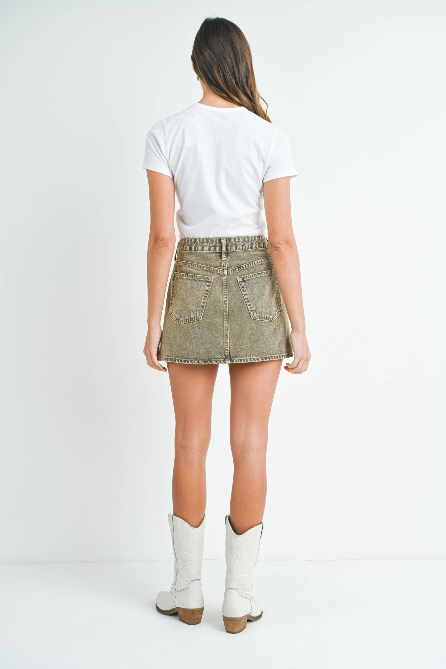 Vintage Khaki Skirt