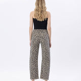 LEOPARD PRINT BARREL JEANS