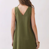Sleeveless Grommet Dress