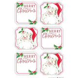 Merry Christmas Candy Canes and Santa Sticker Sheets