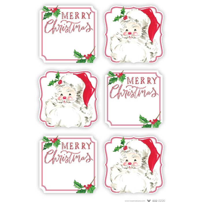 Candy Canes and Santa Sticker Sheets