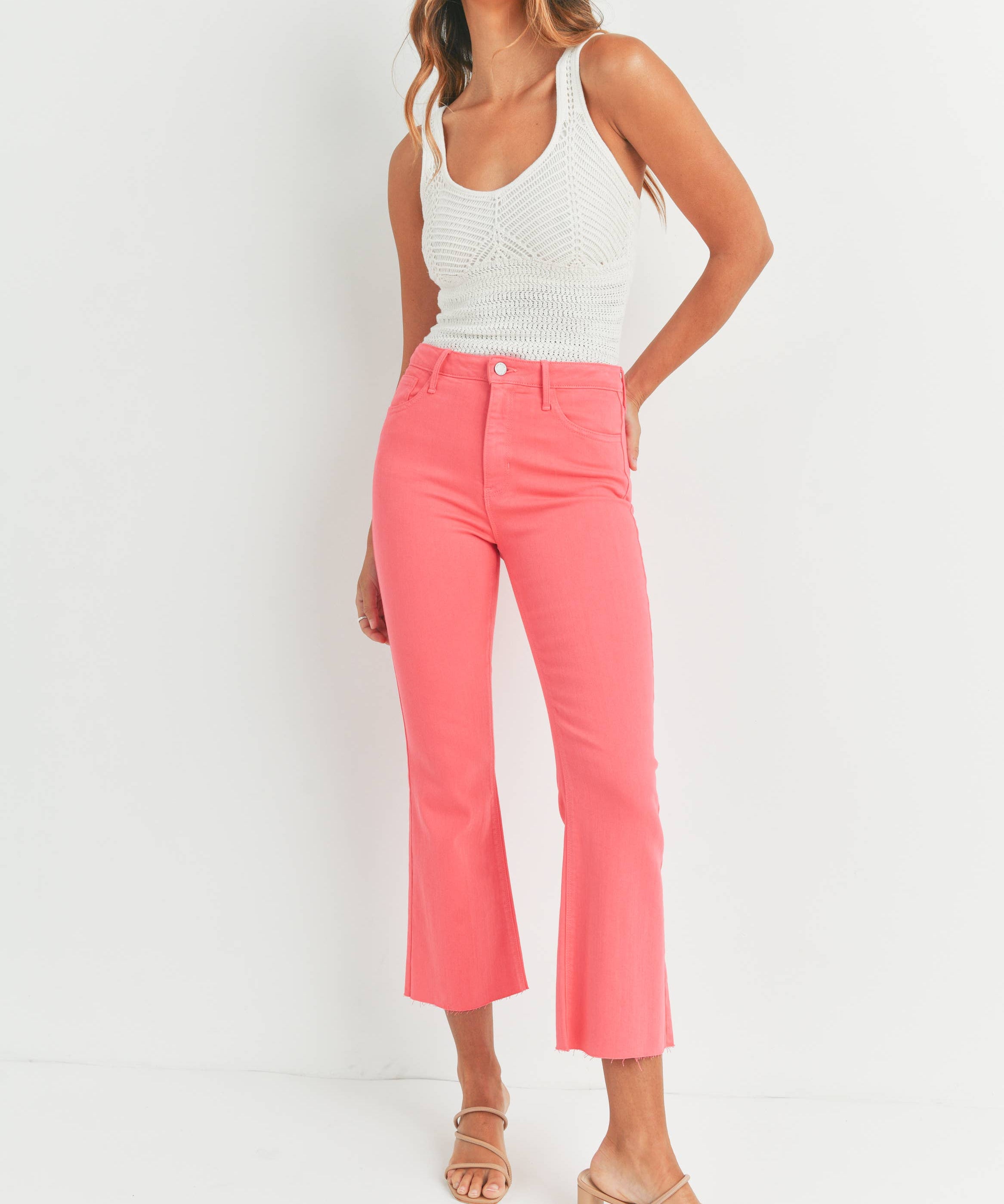 HOT PINK Crop Flare