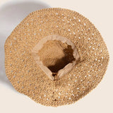 Intricate Straw Bucket Hat