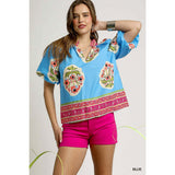 Boho Floral Blouse