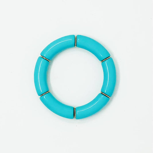 Solid Bamboo Acrylic Tube Bracelet