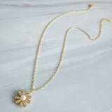 Golden Glow Blossom Necklac