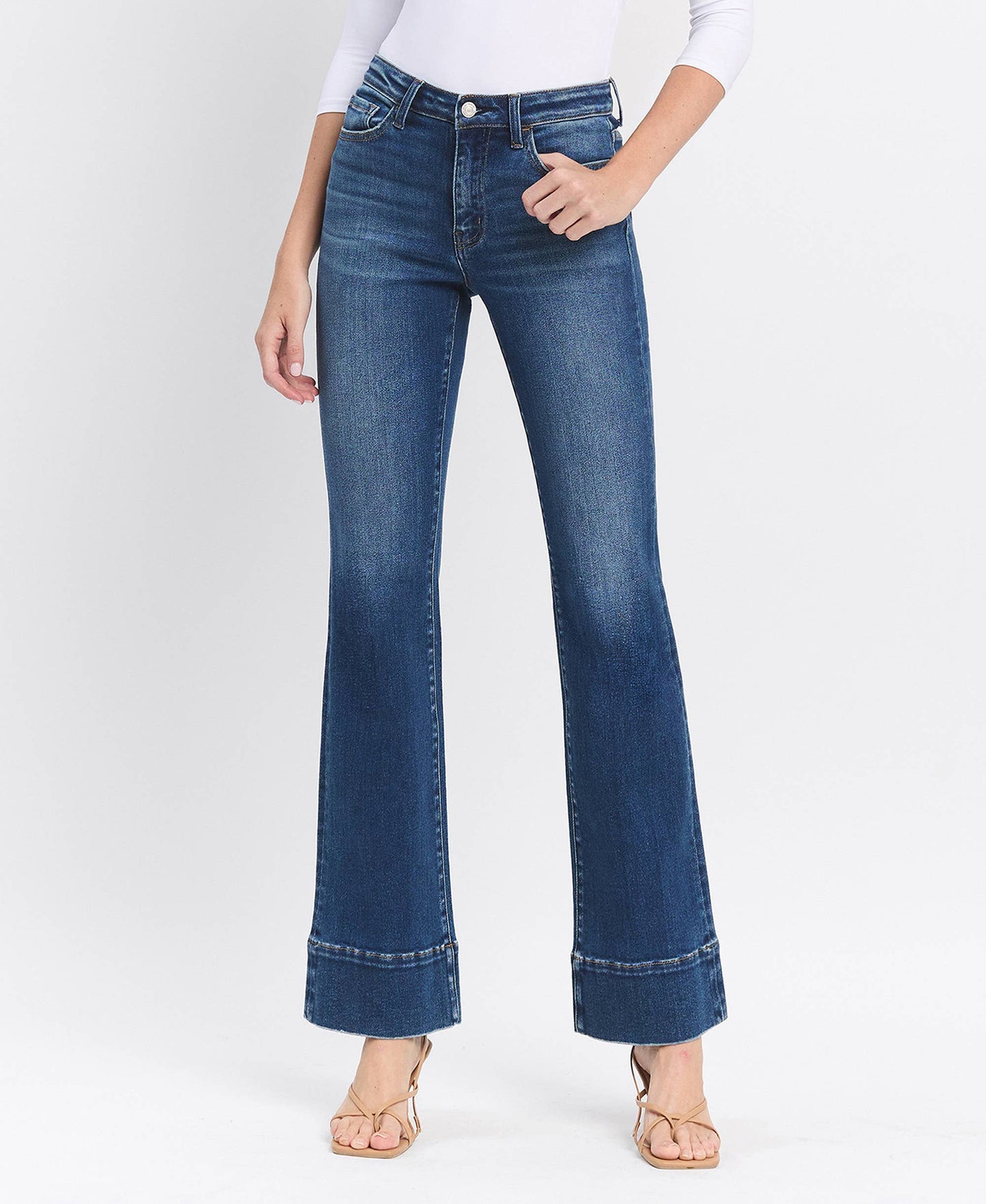 HIGH RISE TROUSER JEANS