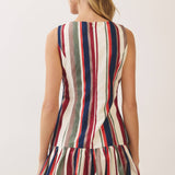 Multicolor Stripe Bubble Dress