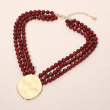 Bold Disc Necklace