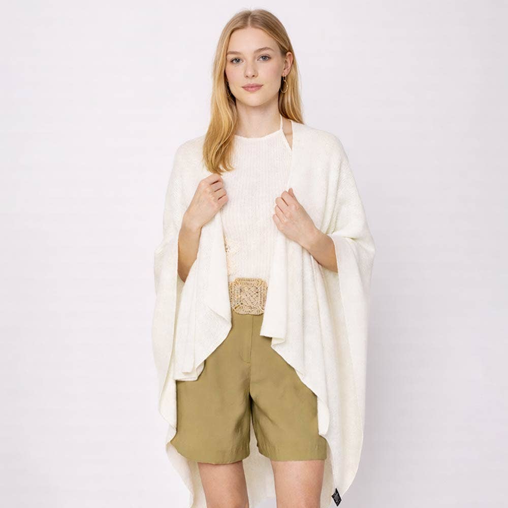 Shoulder Strap Ruana Poncho