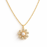 Golden Glow Blossom Necklac