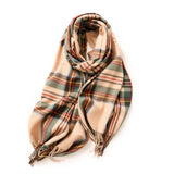 Classic Plaid Fringe Scarf