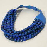 Marbled Faceted Magnetic Necklace