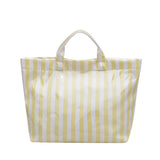 Color Block Striped Tote Bag