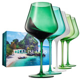 Beaches of the Thai Islands Wine Glasses S/5
