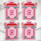 Pagoda Crack Dot Bam Cocktail Napkins