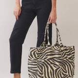 Zebra Canvas Tote Bag
