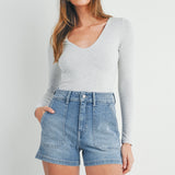 Lt Blue Denim Short